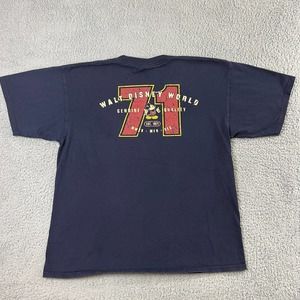 Walt Disney World Mickey Mouse 1971 Logo Blue T Shirt XL